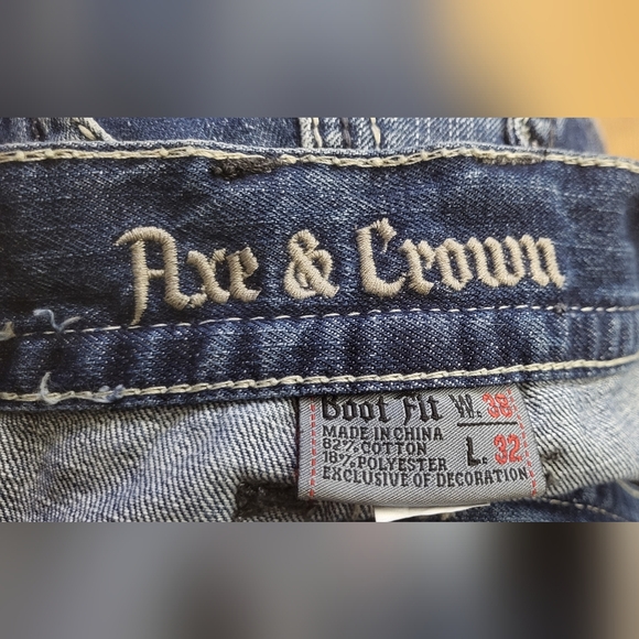 Axe & Crown blue Jeans boot Fit.W38 L.32 - Picture 5 of 5